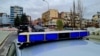 KOSOVO: Main bridge in Mitrovica dividing north and south on December 9