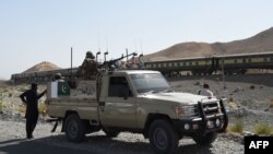 FILE: Pakistani soldiers near the site of an attack in Balochistan.