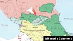 Карта региона 1918-1919 гг.