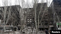 Кыйраган Мариупол шаары.