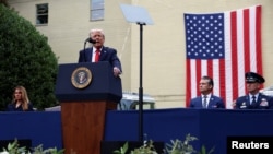 Трамп виступає на меморіальній церемонії в Пентагоні 11 вересня 2025 року