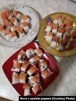 Фото суші, які зробив Сашко Шпилевський