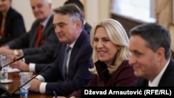 Članovi Predsjedništva BiH: Željko Komšić Željka Cvijanović i Denis Bećirović (foto arhiv)