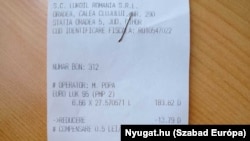 Egy tankolás blokkja Romániában