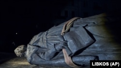 Демонтований у ніч на 29 грудня пам’ятник російської імператриці Катерині II в Одесі