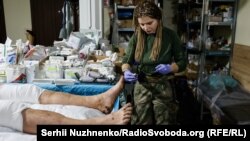 Katonai kórház Bahmut városában 2022 novemberében