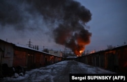 Наслідки чергового російського обстрілу в Києві