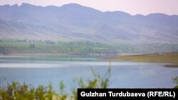 Иллюстрация сүрөт. Папан суу сактагычы, Ош облусу.