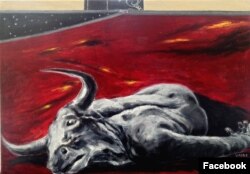 Pictură de Lena Hades din seria Lena Hades a terminat o lucrare dintr-o serie de ilustrații pentru „Așa grăit-a Zarathustra” a filosofului Friedrich Nietzsche