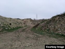 Az aszófői sittlerakó 2022 novemberében