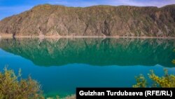 Иллюстрация сүрөт. Папан суу сактагычы, Ош облусу.