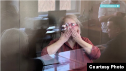 Yekaterina Barabash in court.