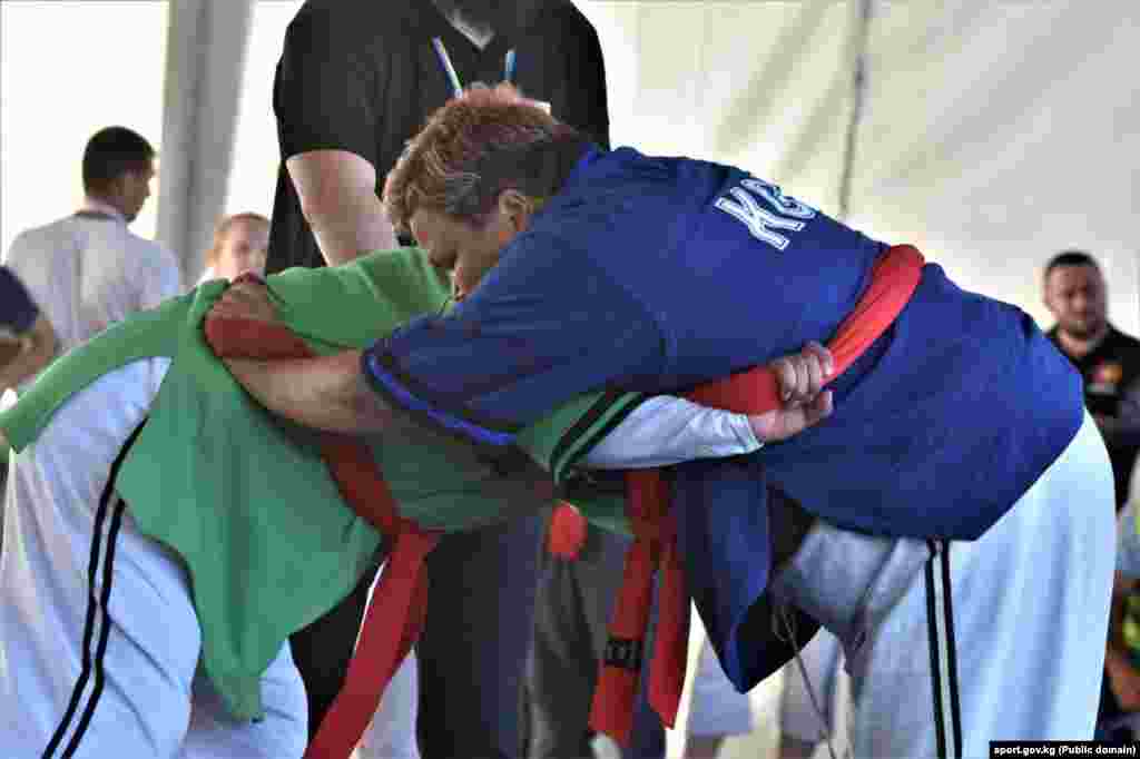 Алтын байгелерди&nbsp;Алыштын эркин түрүнөн кыз-келиндер арасында Элзада Момунжанова (55 кг), Нурзада Мыктыбек кызы (65 кг), Нурзат Бактыяр кызы (70 кг), Нагира Сарбашева (+75 кг), эркектер арасында Калысбек Каимов (60 кг), классикалык түрүнөн эркектер арасында Роман Сапаров (60 кг), Эсенбек Кудайбердиев (80 кг), Ойбек Камулов (90 кг), кыз-келиндер арасында Нагира Сарбагышева (+75 кг) алып, IV Дүйнөлүк көчмөндөр оюндарынын чемпиондору аталышты.