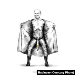 Egy kis ember haragja – Badiucao Putyin- és háborúellenes műve