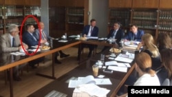 Олександр Грановський на зустрічі Юрія Луценка і генпрокурора Кіпру Костаса Клерідіса 