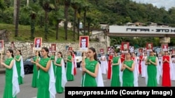 Акция «Бессмертный полк» в Гагре