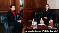 Саломе Зурабишвили и Майя Санду, архивная фотография