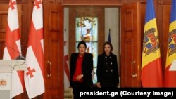 Саломе Зурабишвили жана Майя Санду. Кишинев, 17-октябрь,2022-жыл