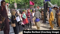 Ооган аялдарынын нааразылык акциясы. Кабул, 10-май 2022-жыл