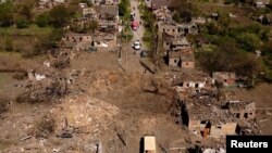 Бахмут на Донеччині після російських обстрілів, 7 травня 2022 року 