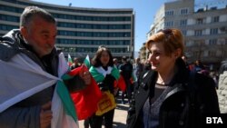 Депутатката Елена Гунчева по време на събитие на "Възраждане"