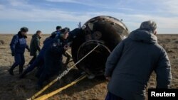 Казакстанга конгон "Союз" капсуласы.