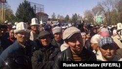 Митинг в Аксыйском районе.