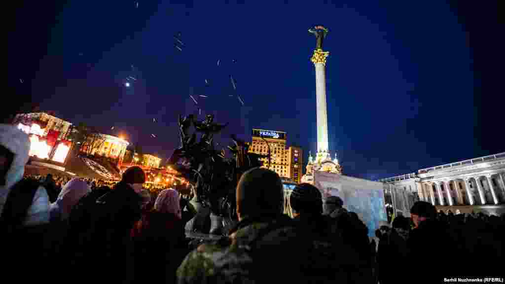 Вшанування пам&#39;ять Героїв Небесної сотні у Києві, 20 лютого 2016 року