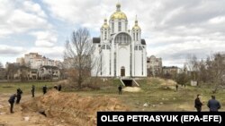 کشف یک گور دسته جمعی غیرنظامیان اوکراینی در شهر بوچا