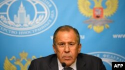 Sergej Lavrov na konferenciji za novinare u Moskvi, 9. septembar 2013.