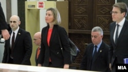 Përfaqësuesja e lartë e BE-së për politikë të jashtme dhe siguri, Federica Mogherini në Parlamentin e Maqedonisë, mars 2017