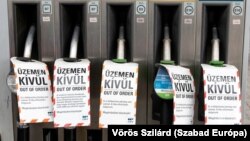 Üzemanyaghiány az OMV BACH-csomóponti benzinkútján 2022. december 5-én