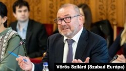 Lantos Csaba bizottsági meghallgatáson a parlamentben 2022. november 24-én