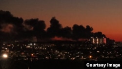 Пожар на нефтенакопителе в Курской области, 6 декабря 2022 года