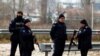 Fotografi ilustruese. Pjesëtarë të Policisë së Kosovës në Mitrovicë të Veriut.