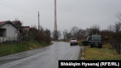 Rruga që të qon për në Rudarë, Zveçan. 11 dhjetor 2022.