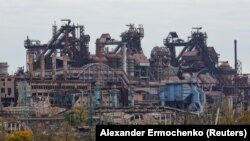 Вид на металургійний завод «Азовсталь», зруйнований російськими ударами, Маріуполь, 29 жовтня 2022 року
