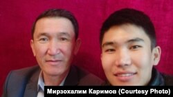 Максат Мергенов небереси менен. (Аманат сүрөт)