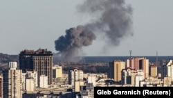 Dim iznad Kijeva nakon ruskih napada, 31. oktobar 2022.