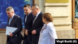 Nicolae Ciuca, Lucian Bode și Ciprian Ciucu au venit împreună la evenimentul „Romania Digitală”