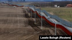 A magyar–szerb határszakasz Gara községnél 2017-ben