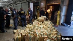 Dio kokaina koji je zaplijenjen na brodu MSC Gayane u Philadelphiji 17. juna 2019.