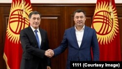 Президент Садыр Жапаров Өзбекстандын тышкы иштер министри Владимир Норовду кабыл алды. Бишкек. 3-ноябрь, 2022-жыл.