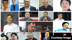 Башаламандык уюштурууга шектелип кармалгандардын айрымдары. "Азаттыктын" коллажы.