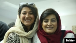 Niloufar Hamedi (left) and Elaheh Mohammadi are accused of colluding with the intention of acting against national security and propaganda against the state. (file photo)