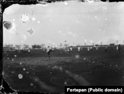 Meci de fotbal în anul 1905.