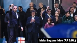 Лидеры «Грузинской мечты» – Ираклий Гарибашвили, Ираклий Кобахидзе и Каха Каладзе, архивная фотография