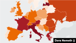 Járványügyi szigorítások Európában