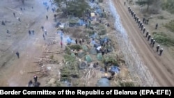 Паноҳҷӯён дар марзи Белорус ва Лаҳистон