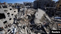 Urmările unui atac israelian asupra orașului Gaza City. 24 martie 2025